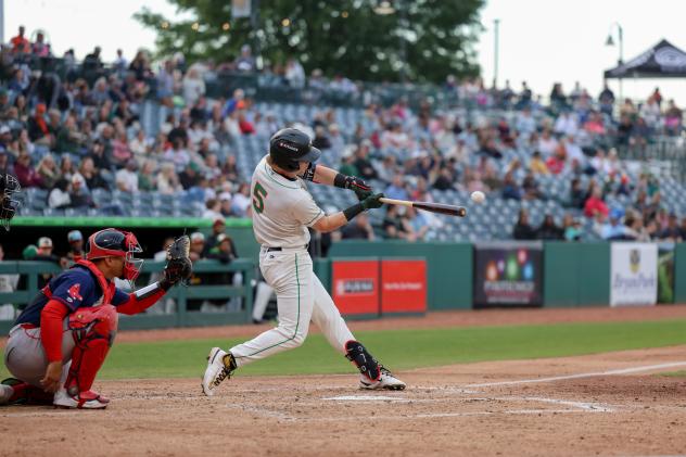 Greensboro Grasshoppers designated hitter Easton Carmichael