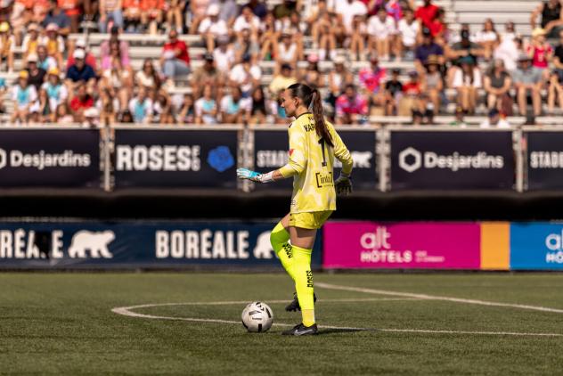 Montreal Roses goalkeeper Anna Karpenko