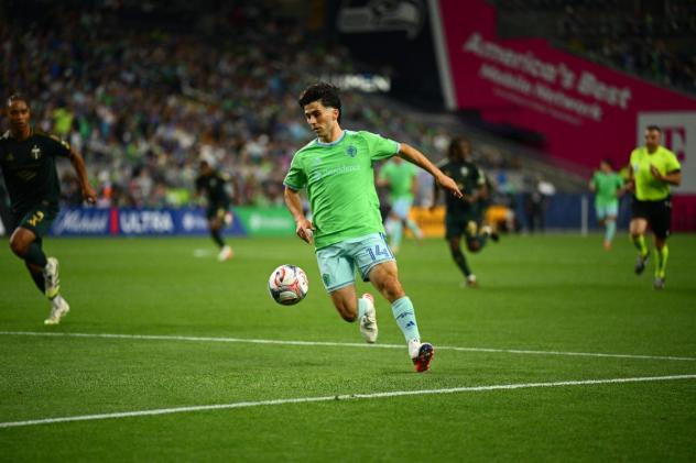 Sounders FC midfielder Paul Rothrock