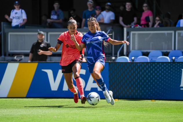 Erica Meg Parkinson of the North Carolina Courage vs. Bay FC