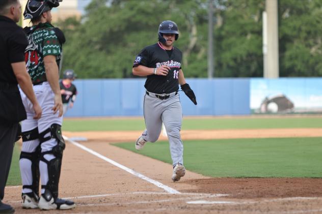 Pensacola Blue Wahoos' Brandon Compton on game night