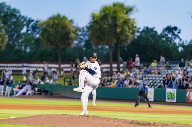 Charleston RiverDogs pitcher Efrailin Ramos