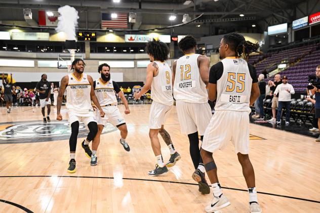 Brampton Honey Badgers in a celebratory mood