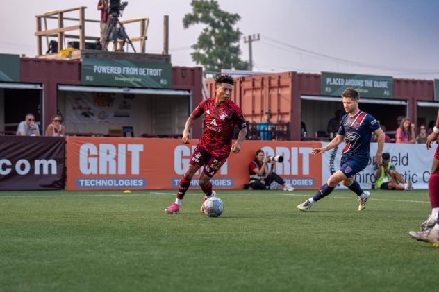Detroit City FC midfielder Kobe Hernandez-Foster