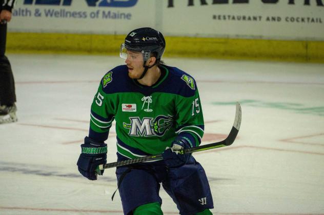 Nick Isaacson with the Maine Mariners