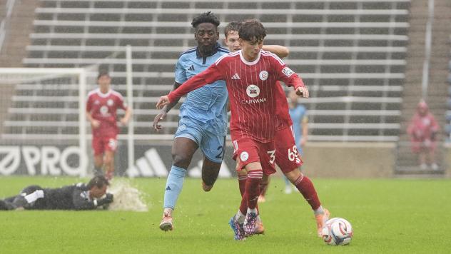 Chicago Fire FC II forward Vitaliy Hlyut against Chattanooga FC