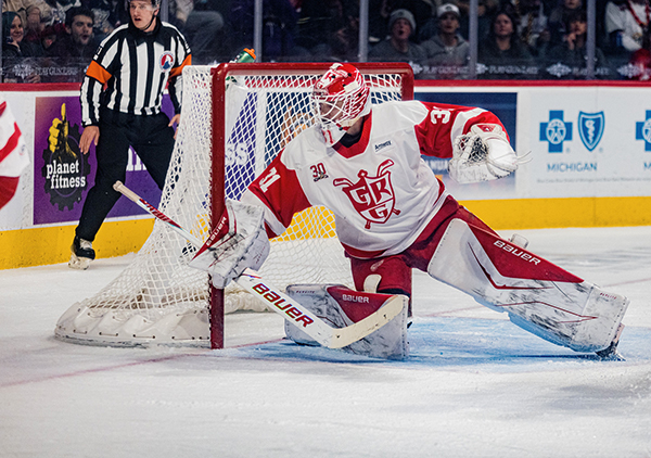 Grand Rapids Griffins goaltender Carter Gylander