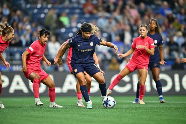 Seattle Reign FC's Mia Fishel in action