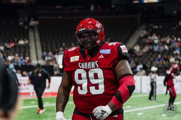 Jacksonville Sharks defensive lineman Demeco Roland