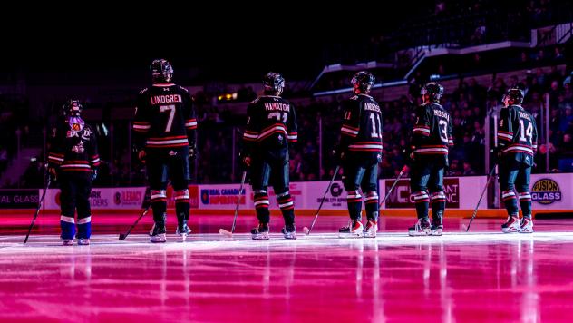 Red Deer Rebels pregame lineup