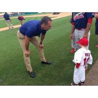 Josiah Viera with Cardinals Senior Vice President and GM John Mozeliak