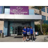Blues Visit Miller Children's and Women's Hospital Long Beach