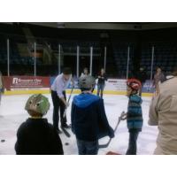 Allen Americans' Aaron Gens with Cub Scouts