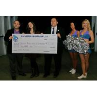 Knighthawks Present $7,000 Check to UAR