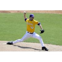 Battle Creek Bombers Pitcher Alden Cartwright with LSU
