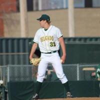 Battle Creek Bombers Pitcher Andrew Mitchell with Delgado Community College