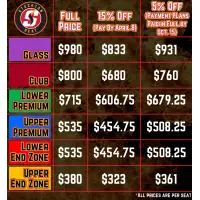 Heat Season Ticket Pricing