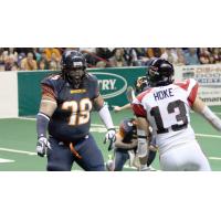 Ben Ossai (79) Playing for the Spokane Shock