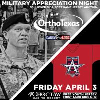 Americans Host Military Night Friday