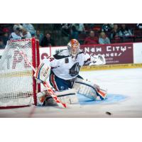 Tyler Bunz with the Bakersfield Condors