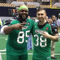 Venom Player B.J Taylor and Kicker Christian Reed