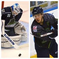 Florida Everblades Allen York and Mike Cornell