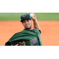 Pitcher Steve Messner with the Augusta GreenJackets