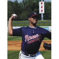 Jose Capellan with the Rome Braves