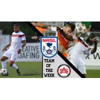 Rauwshan McKenzie and Shaka Bangura of the Atlanta Silverbacks