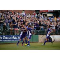 Louisville City FC Celebrates Goal vs. Wilmington Hammerheads