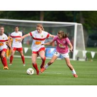 Samantha Mewis of the Western New York Flash and Mandy Laddish of FC Kansas City