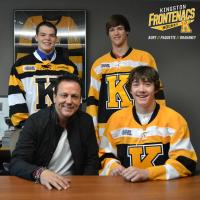 Kingston Frontenacs Signees Robbie Burt, Jacob Paquette and Jakob Brahaney