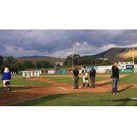 The National Anthem at a Missoula Osprey Game