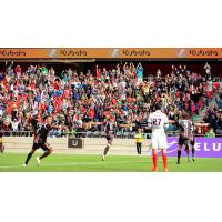 Ottawa Fury FC Celebrate Late Game-Winning Goal vs. Indy Eleven