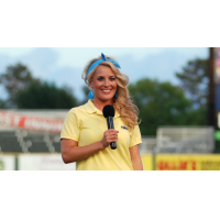 Myrtle Beach Pelicans On-Field Host Halley Castleberry