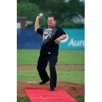 Jerry â??The Kingâ? Lawler Throws out the First Pitch for the Kenosha Kingfish