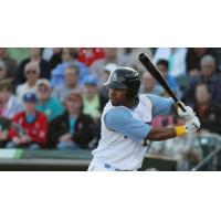 Outfielder Chris Grayson with the Myrtle Beach Pelicans