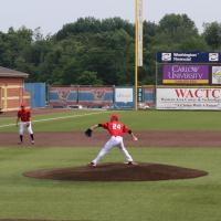 Luke Wilkins Pitches for the Washington Wild Things