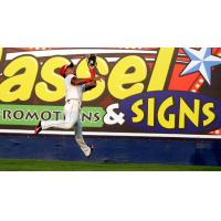 Spokane Indians Make a Catch at the Wall