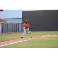 Hector Roa of the Greeneville Astros Rounds Third after a Home Run