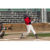 Hunter Villanueva of the Kelowna Falcons at the Plate