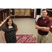 Tamara Burns and Burton Lee of the Peterborough Petes