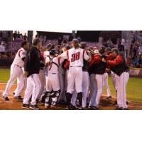 Salem-Keizer Volcanoes Celebrate Ronnie Jebavy's Walk-Off Blast