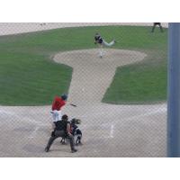 Max Carter of the Kelowna Falcons vs. the Bend Elks