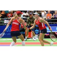 Anastasia Rodionova and Madison Brengle of the Washington Kastles