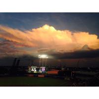 The Sky over Harbor Park in Norfolk, Home of the Norfolk Tides