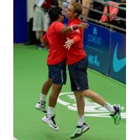 Leander Paes and Sam Querrey of the Washington Kastles