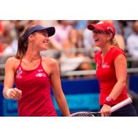 Martina Hingis and Anastasia Rodionova of the Washington Kastles