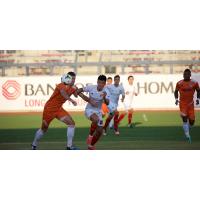 Long Tan of Arizona United SC Races for the Ball vs. Tulsa Roughnecks FC
