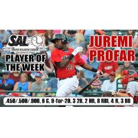 Hickory Crawdads Infielder Juremi Profar